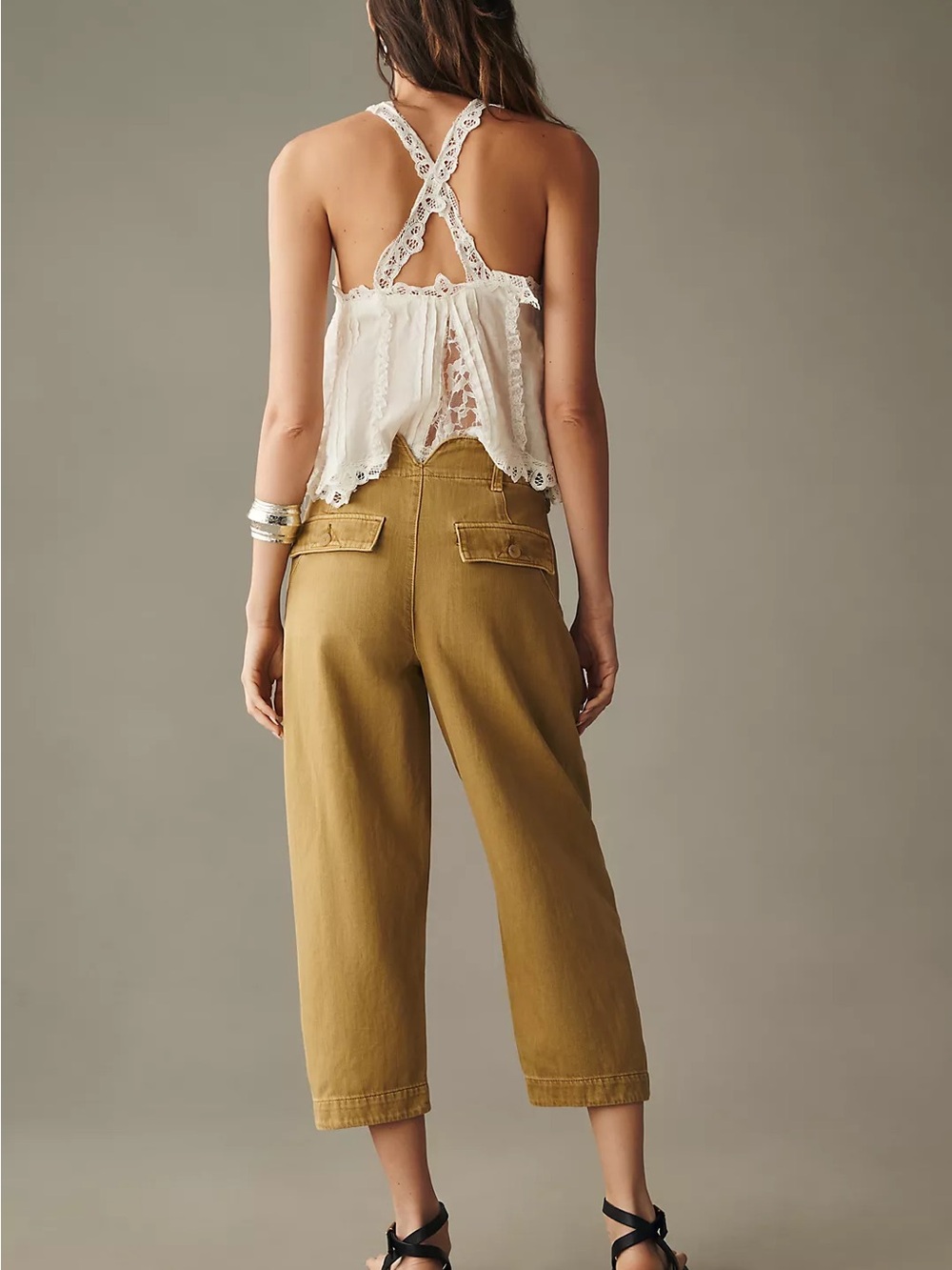 Pilcro Tapered Crop Chino Pants - Picture 2 of 7
